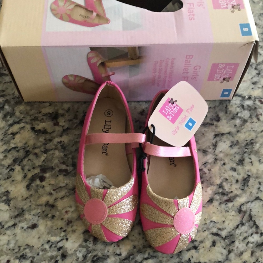 Pink ballet flats- new never worn